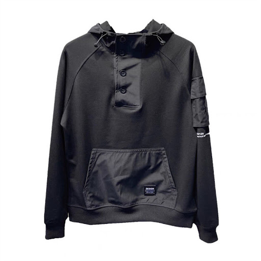 Title 4, Mens Fleece Loose Sweater Hooded Tool Pullover...