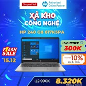 [Mã Elhp10 Giảm Đến 1Tr8] Laptop Hp 240 G8 - 617K5Pa - Bạc (Core I3 - 1005G1/4Gd4/256Gssd/14.0Fhd/W11Sl)