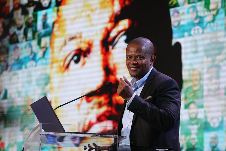 Makhudu Sefara, the editor of TimesLIVE and deputy editor of the Sunday Times, speaks about hearing of the passing of Eusebius McKaiser during the memorial service of the late broadcaster and author at Arena Holdings in Parktown on Tuesday.