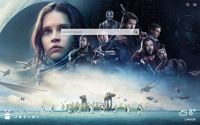 Star Wars 'Rogue One' New Tab, Wallpaper