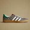 adidas × gucci men's gazelle beige tone/core white/beige tone