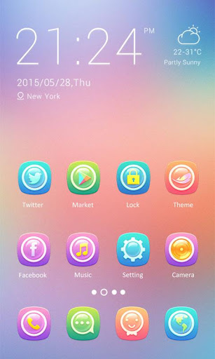 Gradient Theme - ZERO Launcher