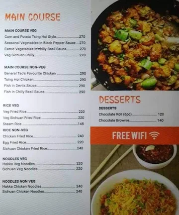The Chinese Kitchen By Cafe Toastie Express menu 