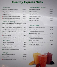 Healthy Express menu 2