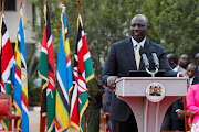 Kenya's President-elect William Ruto speaks after the Supreme Court upheld his win.