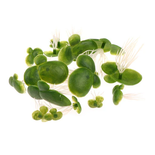 18pcs/set Aquarium Fish Tank Decor Artificial Floating Garden Water Floating Duckwees Float With Root