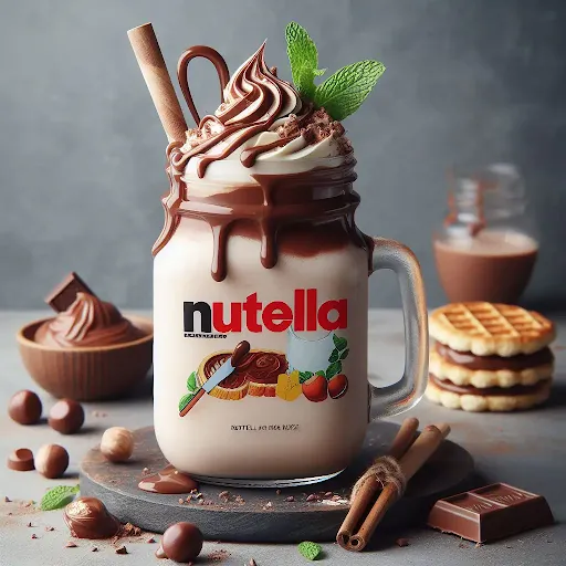 Nutella Milkshake [450 Ml, 1 Mason Jar]