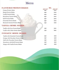 Whippy Protein Shakes menu 1