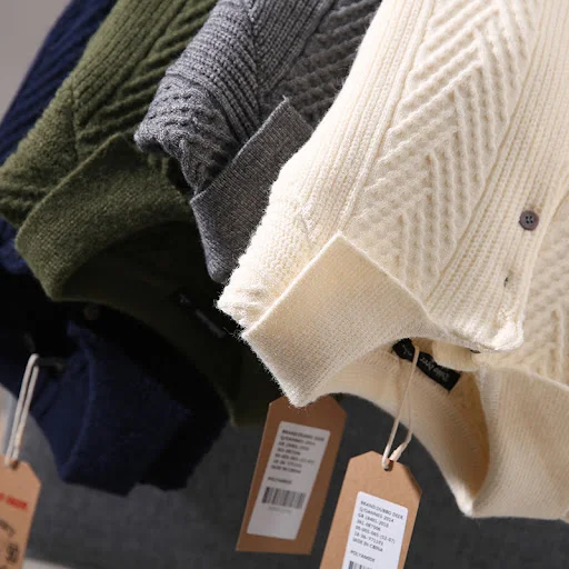 Title 12, Fall Winter Polo Collar Pullover Sweater for Me...