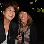 cute japanese girls at the shinsaibashi district in osaka in Osaka, Japan 