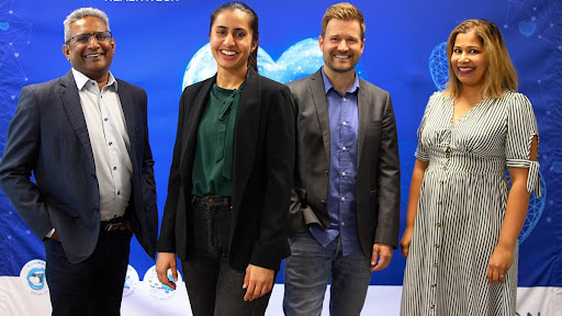 From left: Leslie Moodley; MD of Altron HealthTech, Seema Daya; strategic growth senior specialist at Altron HealthTech, Mladen Čolić; head of growth at Omnisient, and Altron HealthTech’s Nicolette Mudaly.