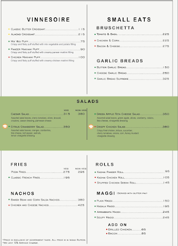 Honey & Dough menu 