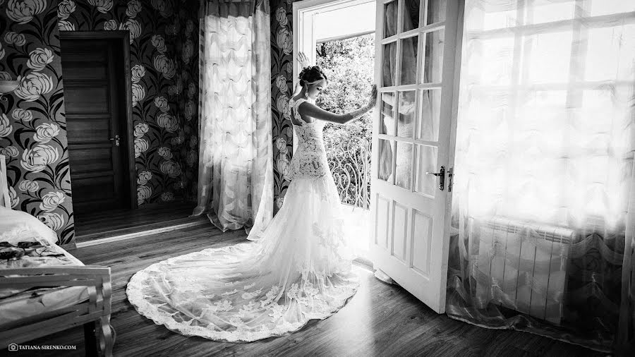 Wedding photographer Tatyana Sirenko (tatianasirenko). Photo of 6 December 2016