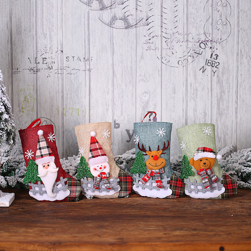 Title 1, Christmas Socks Gift Bag Pendant Delight someon...