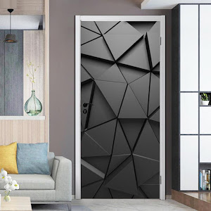 Autocolant decorativ pentru usa - 77 x 220 cm, Black Creative