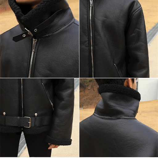 Title 2, Mens Fleece Loose Lamb Fur Jacket for ultimate...