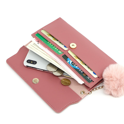 Title 5, Fashion Ladies Long Solid Color Fur Ball Bow Cl...