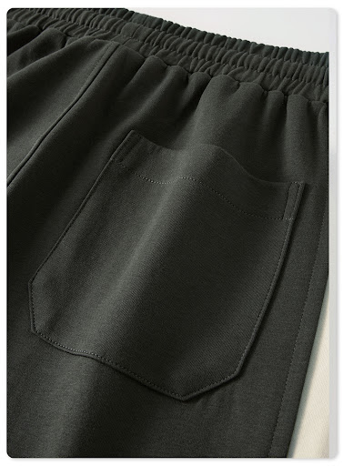 Title 2, Teenage Wide Leg Straight Trousers Mens Splici...