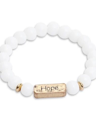 Pulseira de esperança em pedra natu - 3