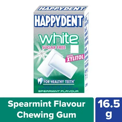 Happydent White Xylitol Sugarfree Spearmint Flavour Chewing Gum - Fliptop