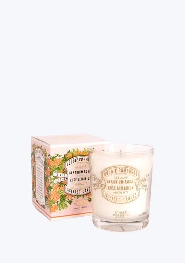 Nến Thơm Hương Hoa Hồng Phong Lữ Absolutes Scented Candle Rose Geranium 180G - Panier Des Sens En Provence_PP