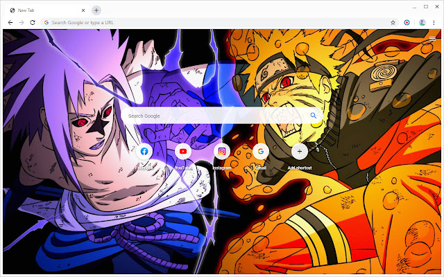 Naruto Vs Sasuke Wallpapers Nieuw tabblad