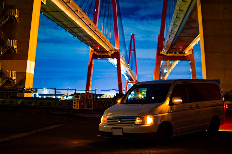 ステップワゴンのvanlife・RF頑張ろう委員会・ドライブ・名港トリトン・鍋田に関するカスタム事例の投稿画像1枚目