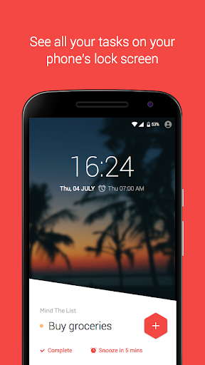 Tasks in Lockscreen - MTL