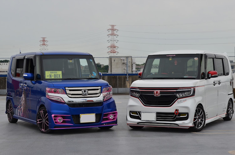 Nボックスカスタムの愛車しか勝たん✌️・💙師匠と弟子💙・TEAM花魁・コラボ・鬼滅の刃に関するカスタム事例の投稿画像2枚目