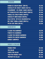 Shake Sandwich Salads menu 1