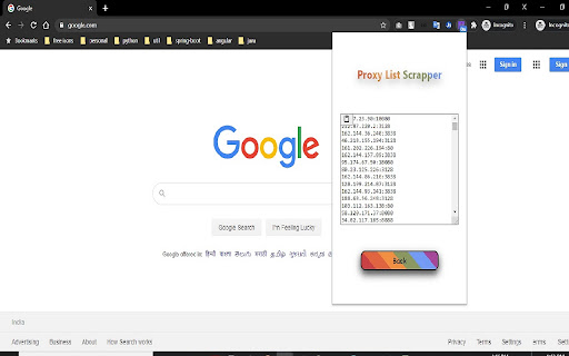Free Proxy List Scrapper