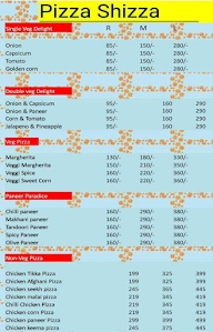 Pizza Shizza menu 1