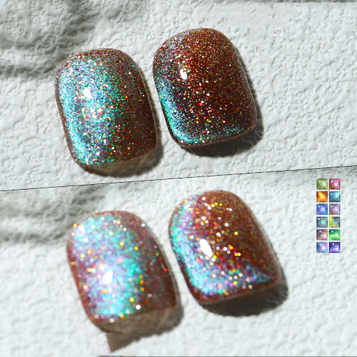 Title 11, Aurora Mystical Galaxy Cat-Eye Shiny Nail Gel P...
