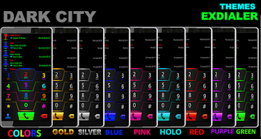 THEME DARKCITY COLORS EXDIALER Screenshot