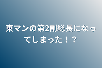 「東マンの第2副総長になってしまった！？」のメインビジュアル