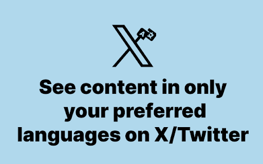 Content Language Filter for X