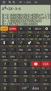 Natural mathematics display calculator 991 ms Screenshot