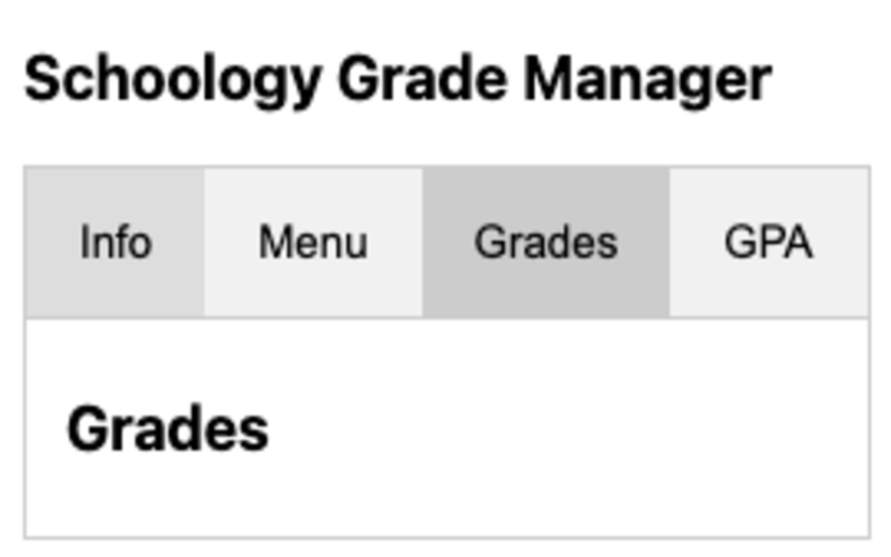 Schoology Grade Manager Preview image 0