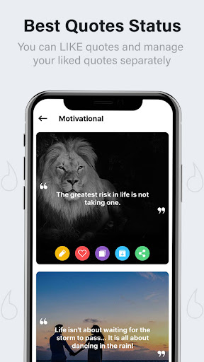 Screenshot Motivational Daily Quotes App