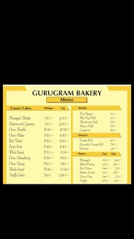 Gurugram Bakery And Cafe menu 1