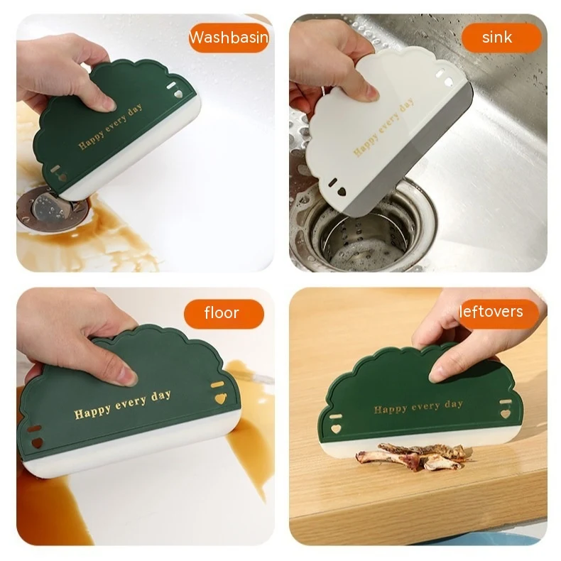 Essuie-glace nuage créatif pour miroir de salle de bain. Nettoyage facile, sans traces, anti-buée, design innovant pour des miroirs impeccables.