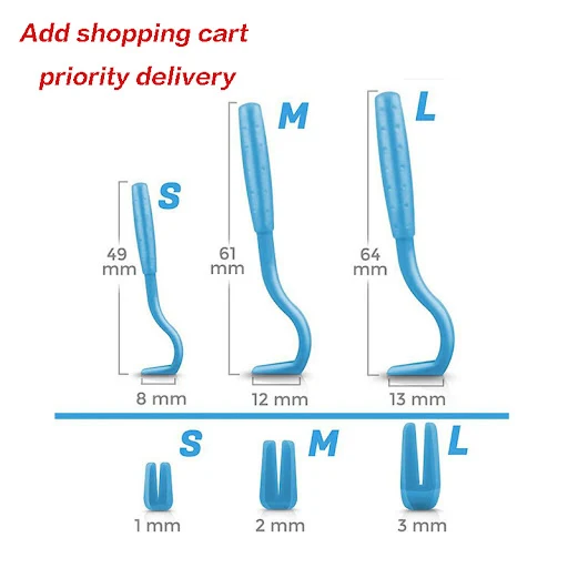 3pcs/pack Flea Remover Hook Tick Remover Tweezer Tick Pull Cat Dog Accessaries Tick Tool Pet Mites Flea Extractor Pet Su