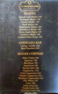 La Chocolate menu 1