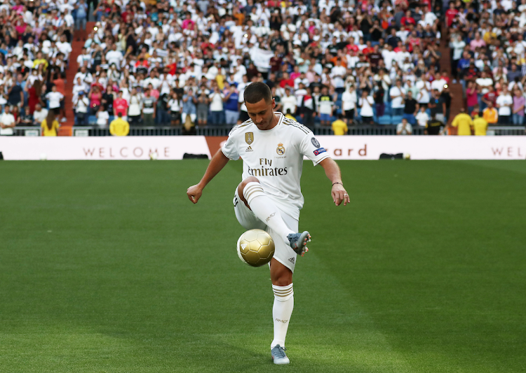 Real Madrid's Eden Hazard during the presentation