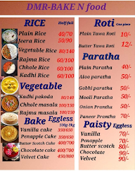 DMR Bake N Food menu 1