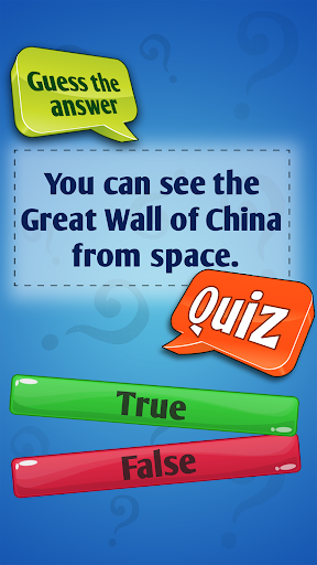 Screenshot True Or False Quiz Game