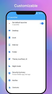 ii Launcher for Phone X & Phone 8 Tangkapan layar