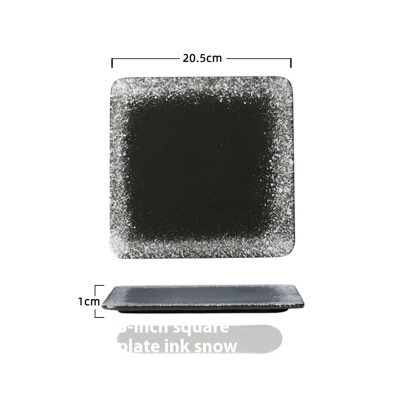 Pratos Quadrados de Cerâmica para Mesa Sofisticação e Resistência Design Quadrado Perfeito para Servir Refeições Apresentação Atraente de Alimentos