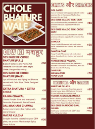 The Chole Bhature Wale menu 2