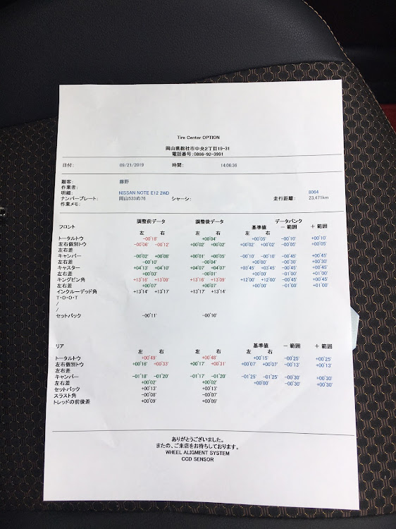ノートの車検完了・車高調整に関するカスタム事例の投稿画像3枚目
